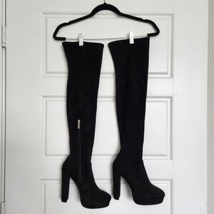 Thigh high suede boots from Aldo